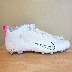 Nike Alpha Huarache 8 Lax Lacrosse Cleats Sail Speckled CZ6558-116 Men's Size 11